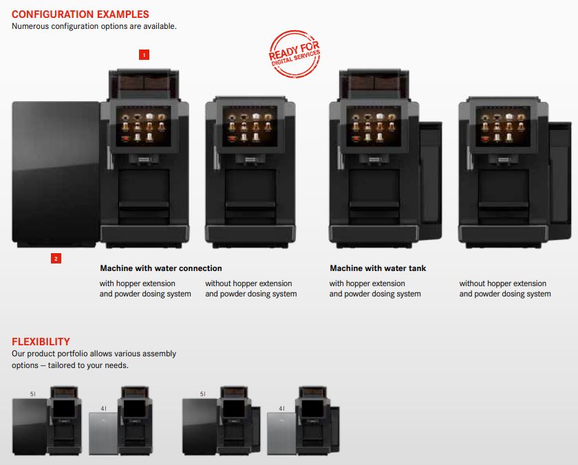 Franke A300 Automatic Coffee Machines, ideal for smaller restaurants and offices
